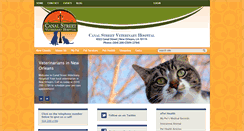 Desktop Screenshot of canalstreetvet.com